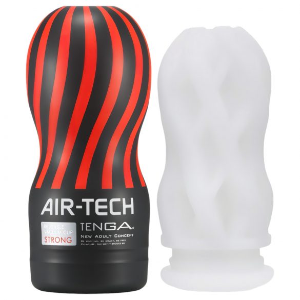 TENGA Air Tech Strong - wiederverwendbarer Masturbator (weiß)