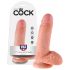 King Cock 7 Hoden-Dildo (18 cm) - Naturfarben 