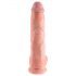 King Cock 10 Hoden großer Dildo (25 cm) - Naturfarbe 