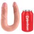 King Cock Doppel Dildo (mittel) - natur