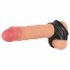 You2Toys - Latex Penis- und Hodenmanschette - Schwarz 