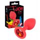 Bunte JOY - kleiner Silikon-Anal-Dildo (Rot) 