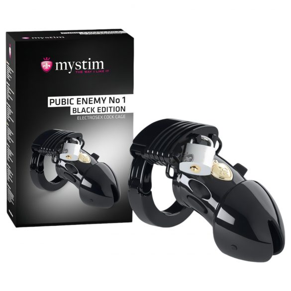 mystim Black Edition PUBIC ENEMY No 1 - Elektro-Peniskäfig