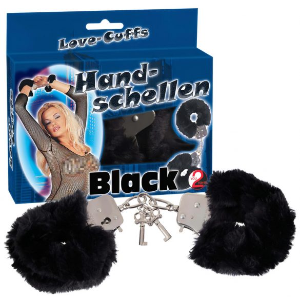 You2Toys - Plüsch Handschellen - Schwarz 