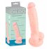 Medizinisches Silikon-Dildo (18cm) - Naturfarbe 