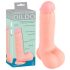 Medizinisch - gerader medizinischer Silikondildo (20cm) - Naturfarbe 