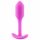 b-vibe Snug Plug 1 - Anal-Dildo mit innerem Gewicht (55g) - Pink für Anfänger 