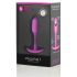 b-Vibe Snug Plug 1 - Analplug mit Innengewicht (55g) - Pink