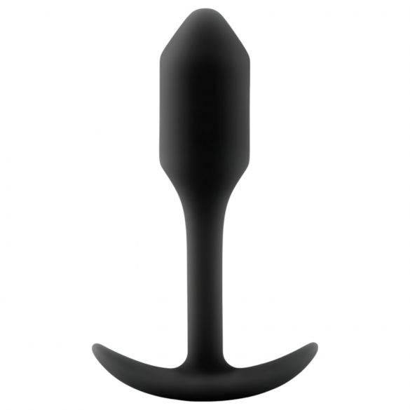 b-vibe Snug Plug 1 - Analplug mit Innengewicht (55g) - schwarz