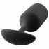 b-vibe Snug Plug 3 - Doppelkugel-Analdildo (180g) - schwarz 