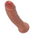 King Cock 8 Dildo (20 cm) - Dunkel Natur