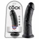 King Cock 8 Dildo (20 cm) - Schwarz