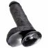 King Cock 8 Hoden Dildo (20 cm) - Schwarz