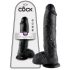 King Cock 10 Hoden Dildo (25 cm) - Schwarz 