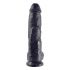 King Cock 10 Hoden Dildo (25 cm) - Schwarz 