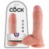 King Cock 8 Hoden Dildo (20 cm) - naturfarben