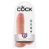 King Cock 8 Hoden Dildo (20 cm) - naturfarben