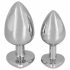 You2Toys - Diamond - 85g Aluminium Analplug (Silber-Rot) 