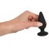 Schwarzer Samt Heavy - 75g Anal Dildo (schwarz) 