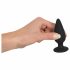 Schwarzer Samt Heavy - 75g Anal Dildo (schwarz) 