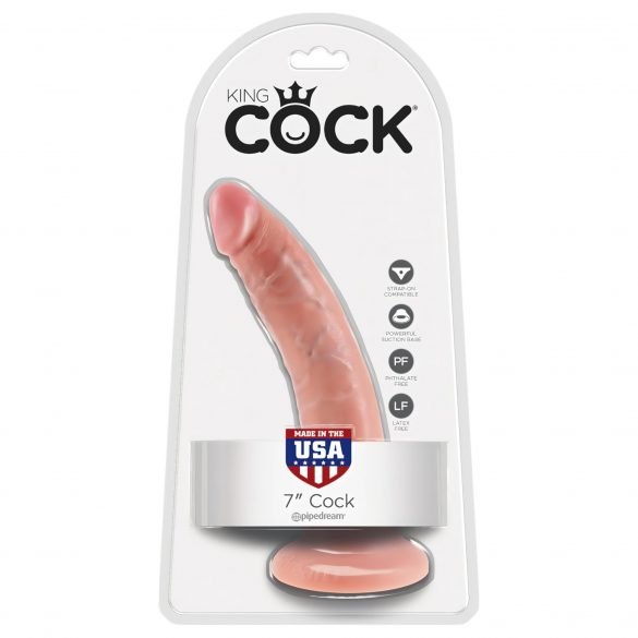 King Cock 7 Dildo (18 cm) - Naturfarben 