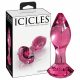 Icicles Nr. 79 - konische Glas Anal-Dildo (rosa) 