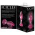 Icicles Nr. 79 - konischer Glas-Anal-Dildo (pink)