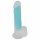 You2Toys Glow in the Dark - saugnapfbasierter, leuchtender Dildo mit Hoden (Blau) 