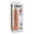 King Cock 9 - naturgetreuer Dildo (23 cm) - natur