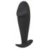 Black Velvet - Anal-Dildo mit großem Kopf (schwarz) 