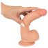 Realistixxx - lebensechter Dildo mit Saugfuß (22cm) - Natur