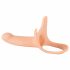 You2Toys - Strap-on - hohler, anbringbarer Dildo (Mittel) - Naturfarbe 