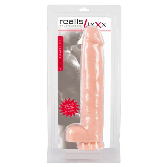 Realistixxx Riese 3XL - realistischer Dildo (42cm) - Naturfarbe 