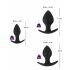 Black Velvet - Silikon Analplug-Set (3-teilig) - schwarz