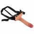 Realistixxx Strap-on - aufsetzbarer, hohler, lebensechter Dildo (natur) 