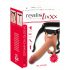 Realistixxx Strap-on - aufsetzbarer, hohler, lebensechter Dildo (natur) 