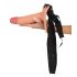 Realistixxx Strap-on - aufsetzbarer, hohler, lebensechter Dildo (natur) 