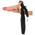 Realistixxx Strap-on - aufsetzbarer, hohler, lebensechter Dildo (natur) 