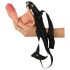 Realistixxx Strap-on - aufsetzbarer, hohler, lebensechter Dildo (natur) 