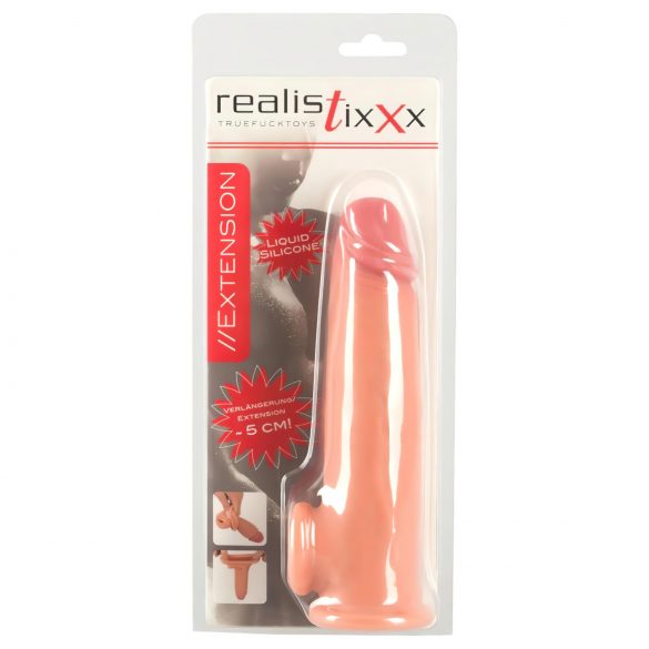 Realistixxx - Hodenring Penisverlängerungshülle - 19cm (Natur) 