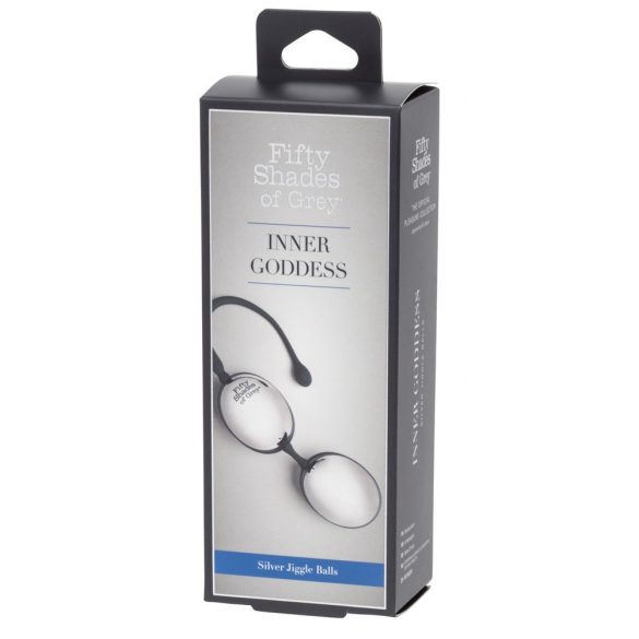 Fifty Shades of Grey Inner Goddess - Beckenbodenkugel Duo (Silber-Schwarz) 