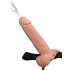 Fetish Strap-On 9 - hohler, spritzender Dildo zum Anstrappen (naturfarben) 