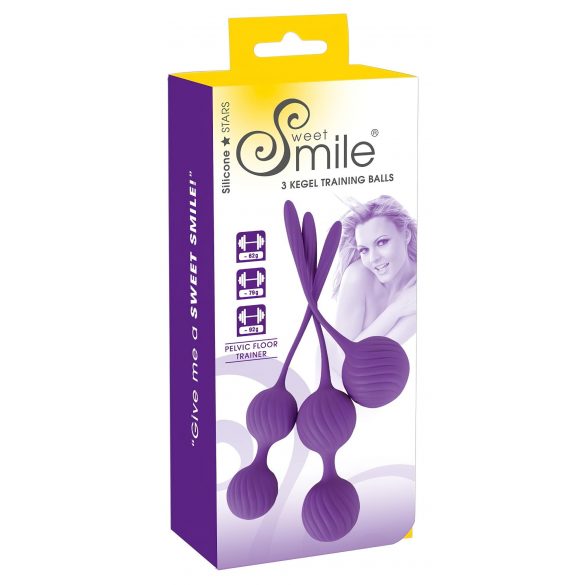 SMILE 3 Kegel - Liebeskugel-Set - Lila (3-teilig) 