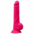 Silexd 9,5 - formbarer, saugnapfbestückter, Hoden Dildo - 24cm (rosa) 