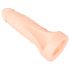 Realistixxx Double F - naturgetreuer Dildo mit Penisring (natur) 