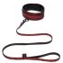 Fifty Shades of Grey - Halsband mit Leine (Schwarz-Rot) 