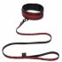 Fifty Shades of Grey - Halsband mit Leine (Schwarz-Rot) 