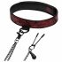 Fifty Shades of Grey - Brustklemmen mit Halsband (schwarz-rot) 