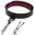 Fifty Shades of Grey - Halsband und Nippelklemmen (schwarz-rot)