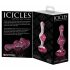 Icicles Nr. 75 - Herzform Glas Analplug (Pink)